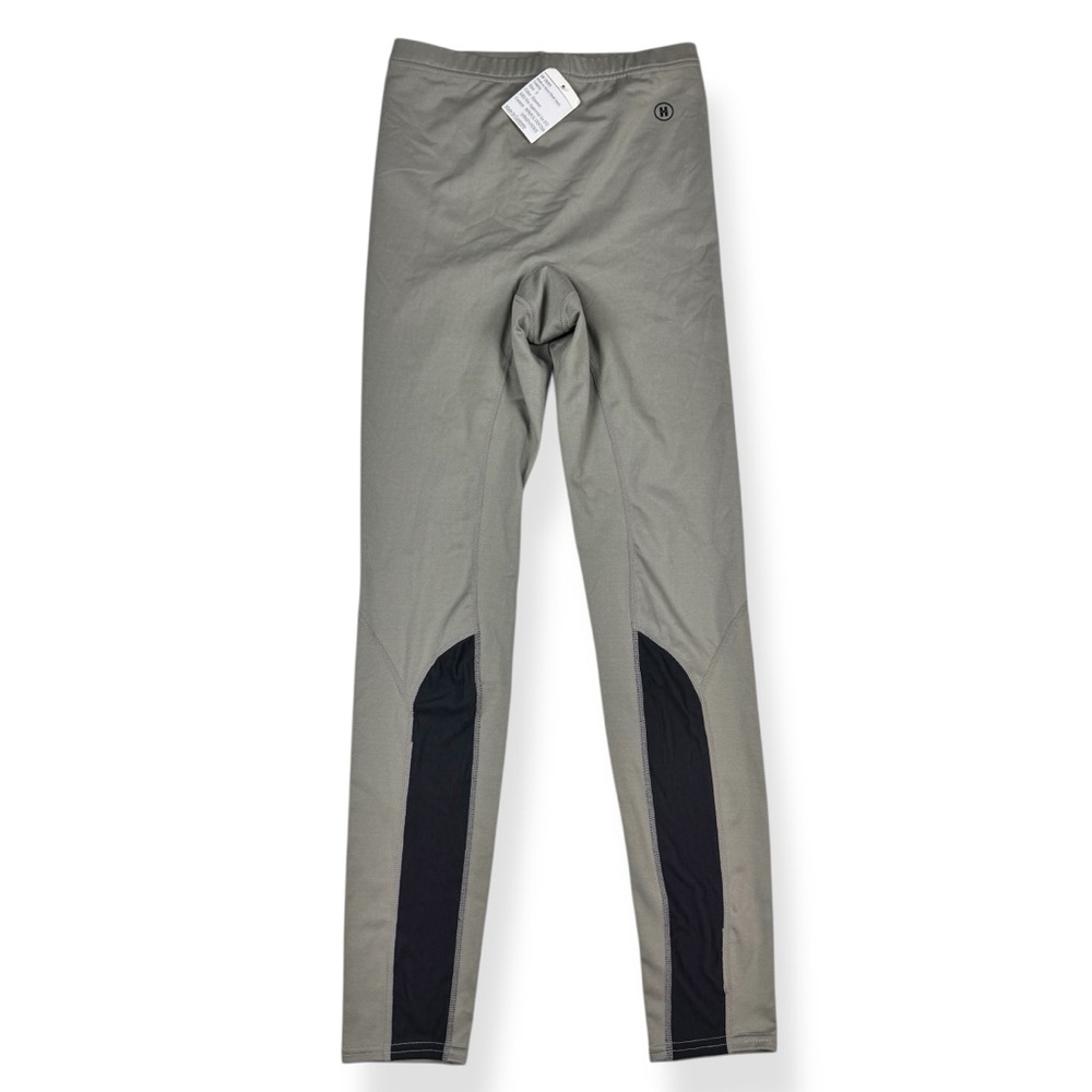 Hue Made to Move Leggings Womens S Small Filament Gray Mesh Insert‎ High Rise